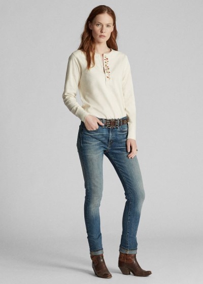 Jeans Ralph Lauren Mujer Azules Azules - Skinny Stretch - NSTDC0853